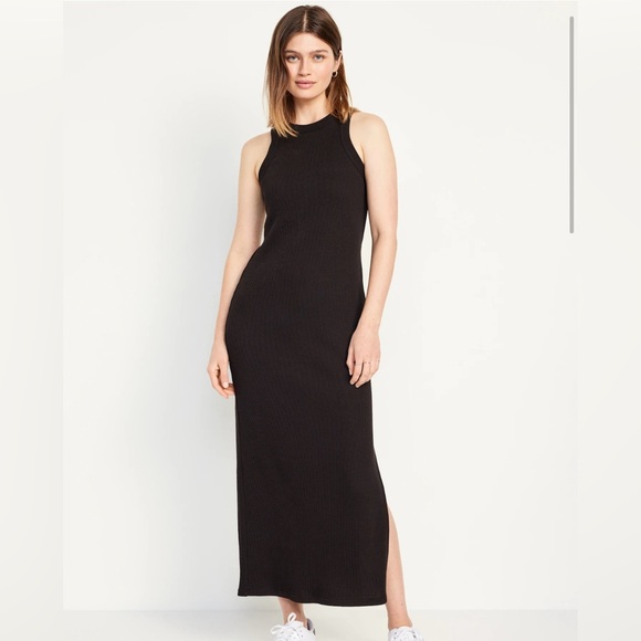 BNWT Old Navy Rib Knit Racerback Midi Dress - Picture 1 of 4